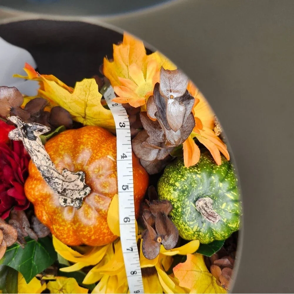 Hand Crafted Floral Centerpiece Fall Artificial Flower Table Arrangement